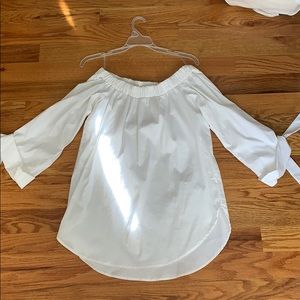 White off the shoulder top